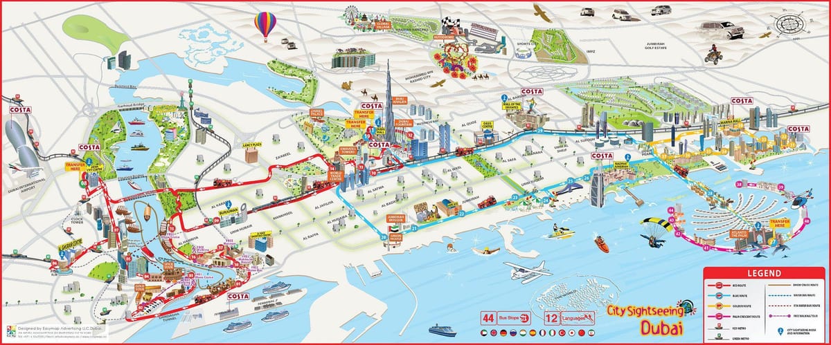 bản đồ của đi Dubai