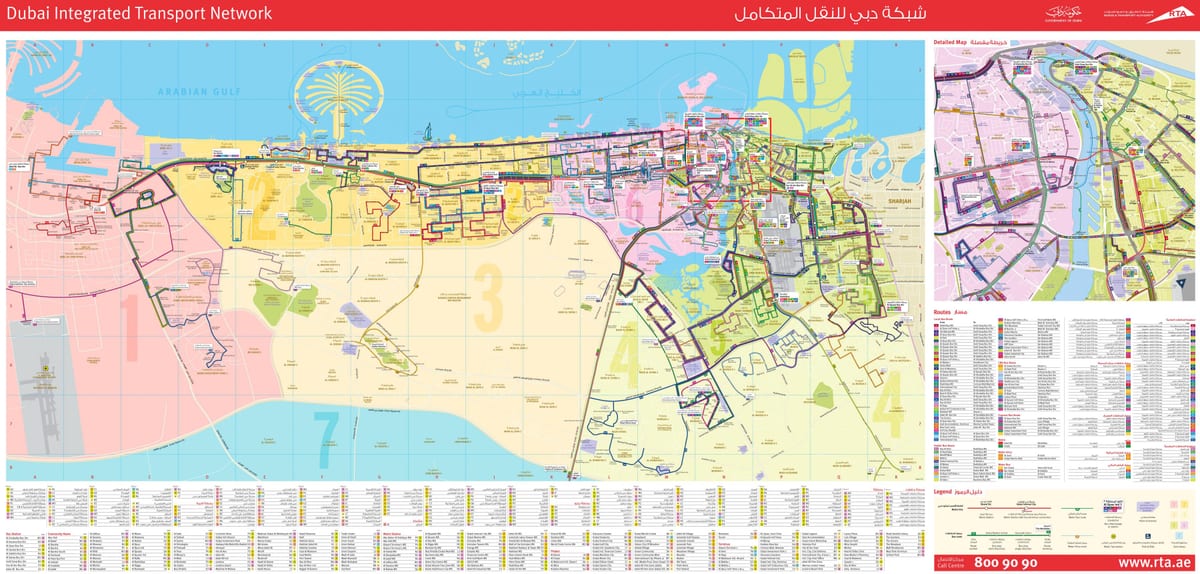 Dubai tuyến xe buýt bản đồ
