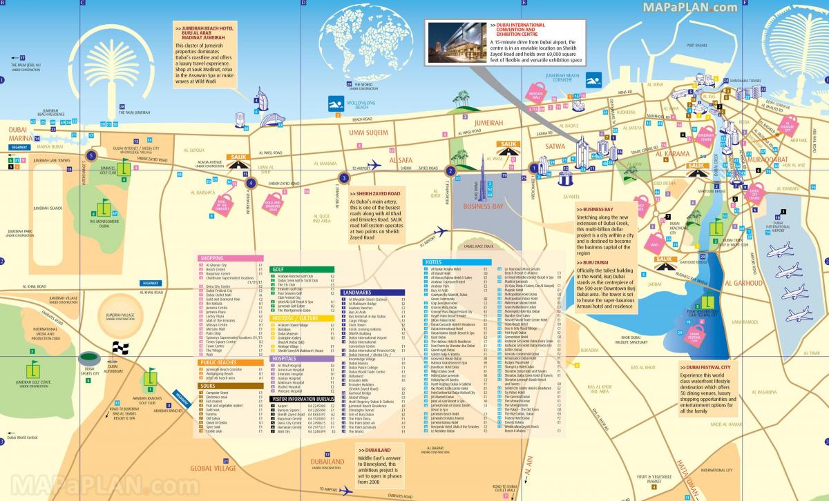 Dubai bản đồ