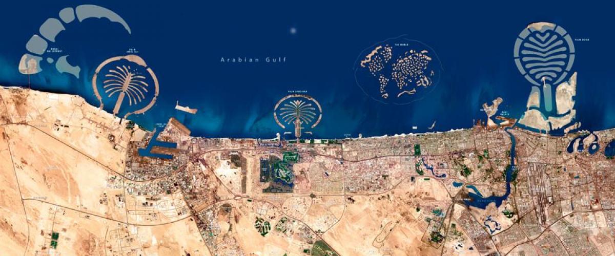 bản đồ vệ tinh của Dubai
