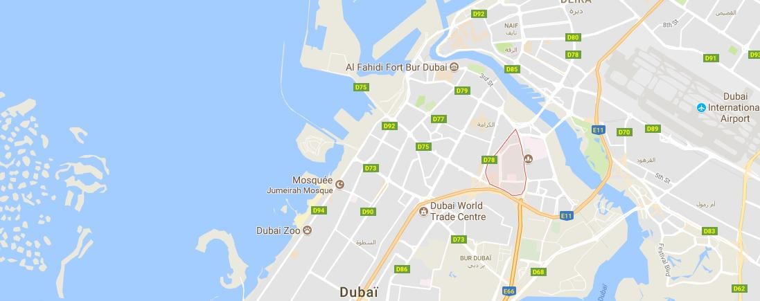 bản đồ của dubai Dubai