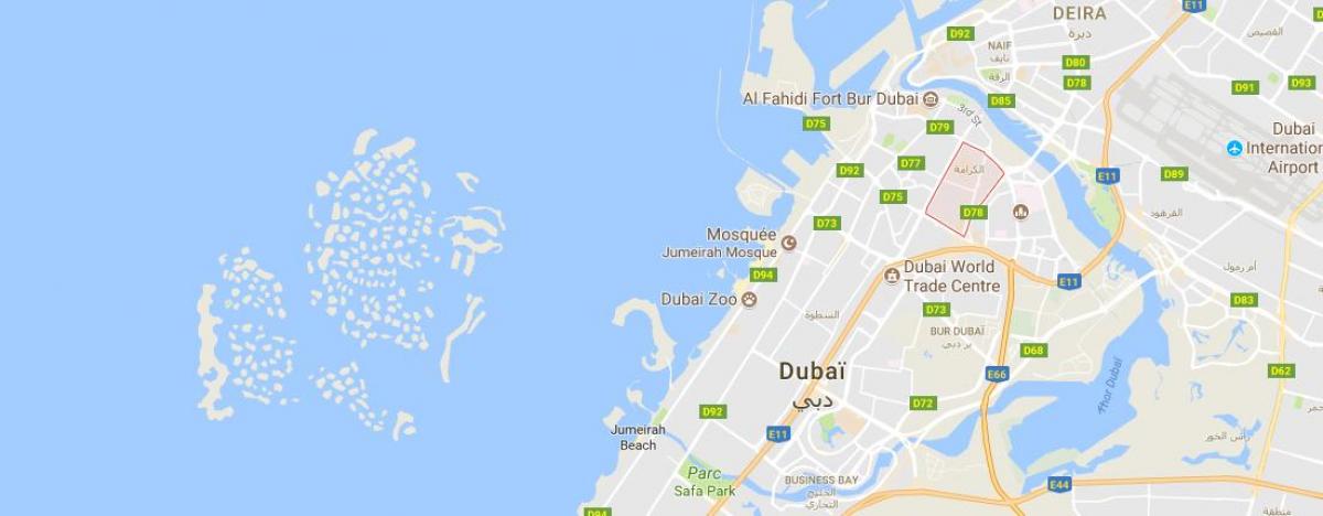 Karama Dubai bản đồ