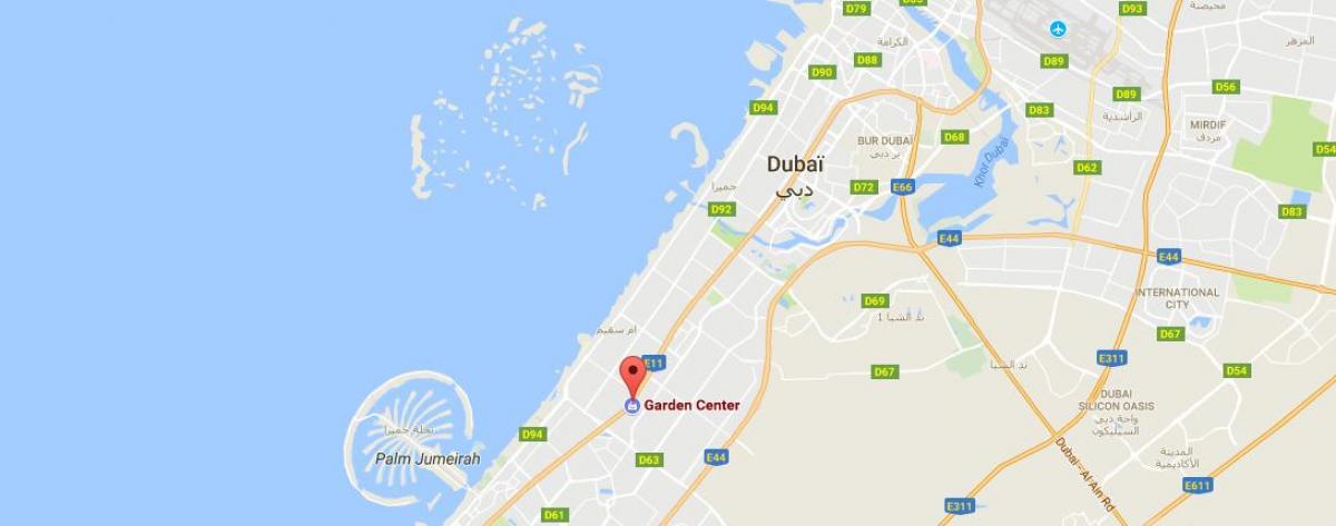 Dubai vườn vị trí trung tâm bản đồ