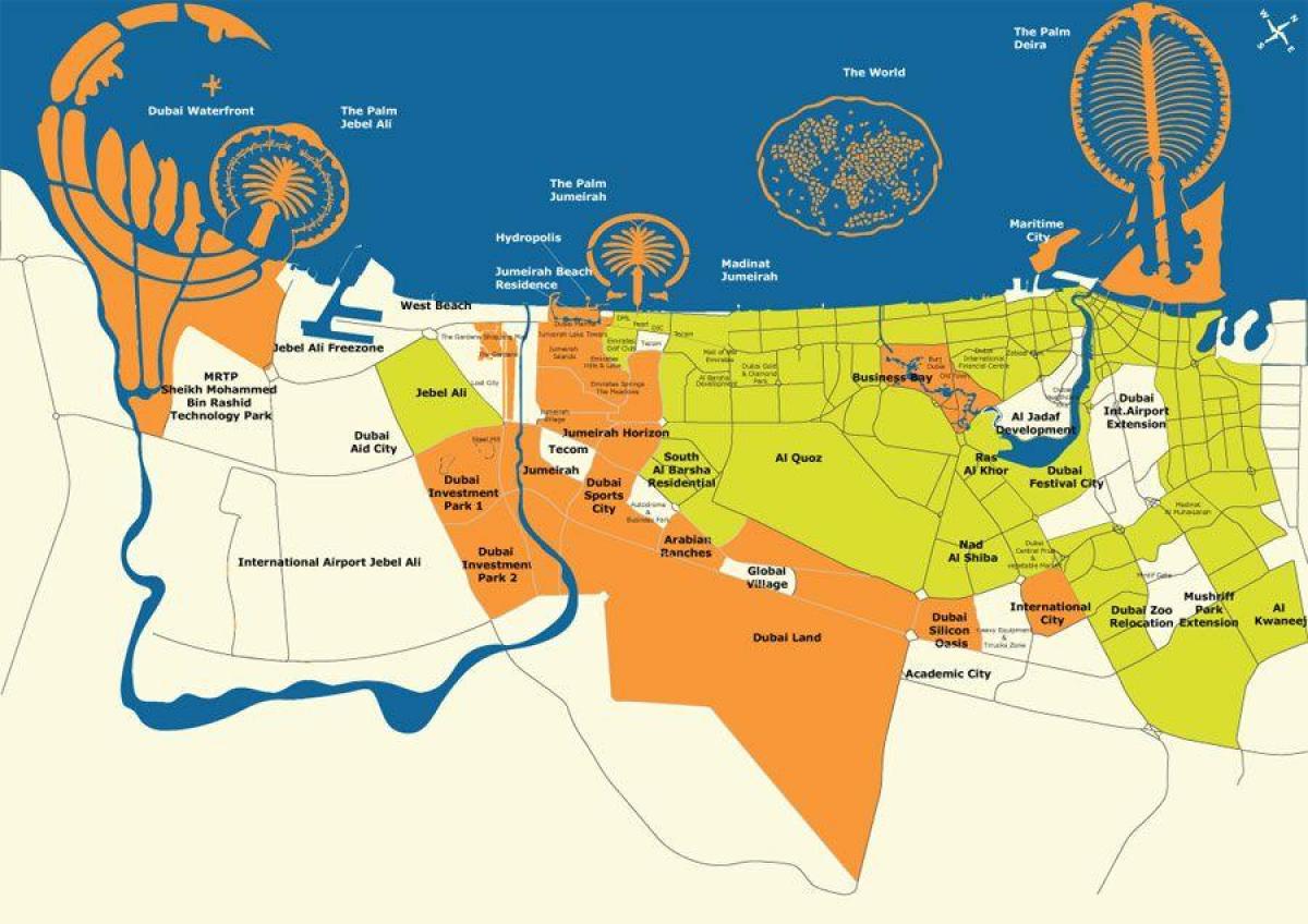 Dubai bản đồ đảo
