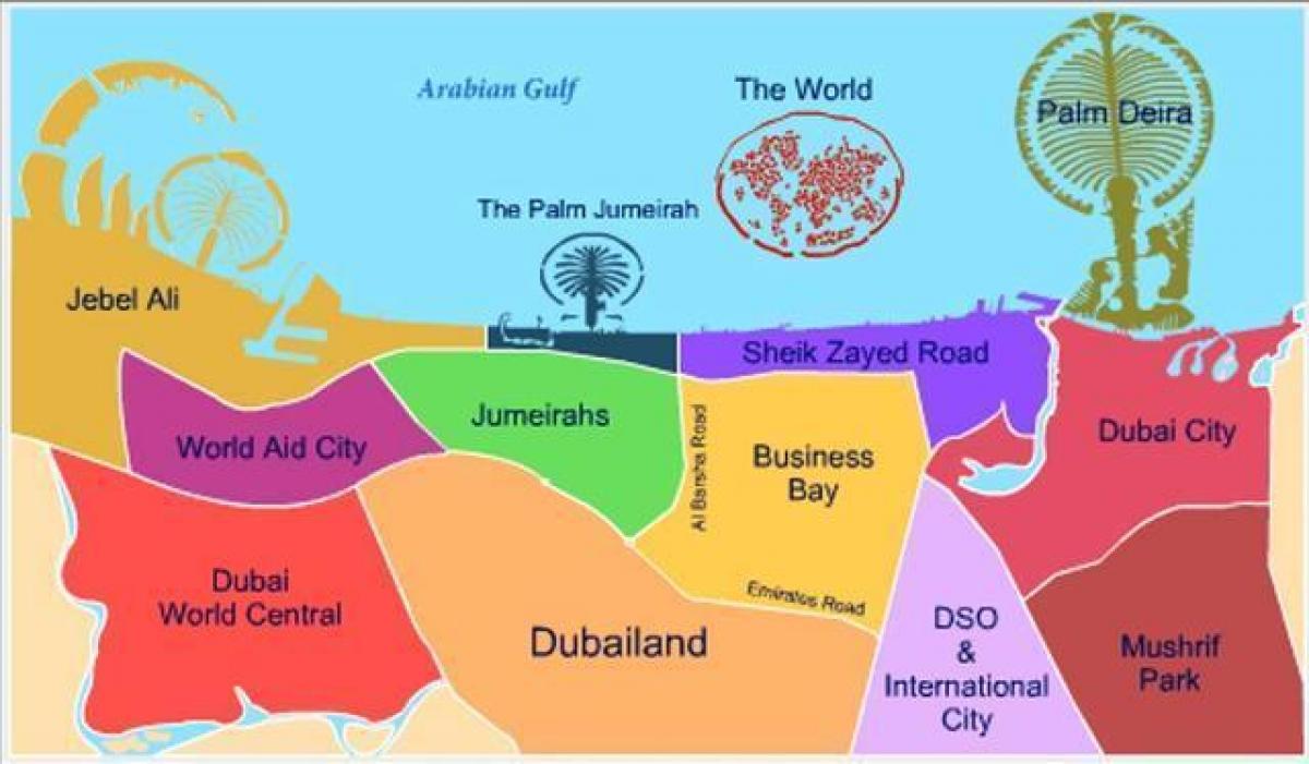 bản đồ của Dubailand