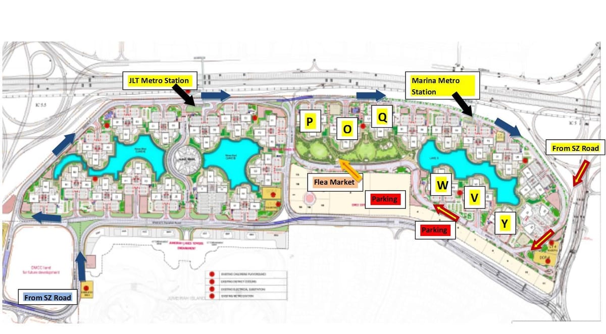 Dubai JLT bản đồ