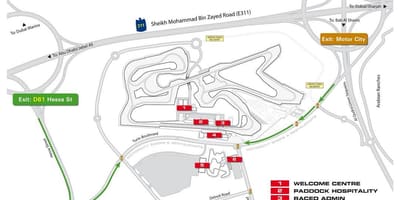 Bản đồ của Dubai motor city