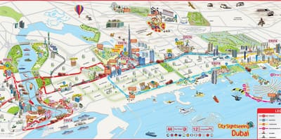 Bản đồ của đi Dubai