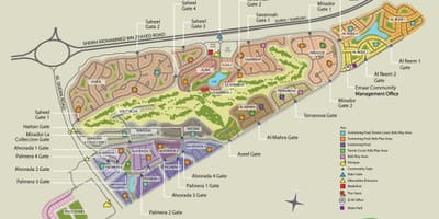 Ả rập trại Dubai vị trí bản đồ