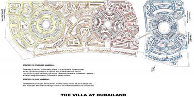 Các biệt thự Dubai vị trí bản đồ