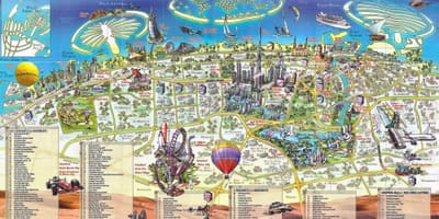3d bản đồ của Dubai