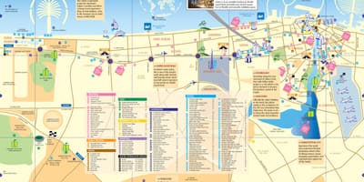 Bản đồ của trung tâm thành phố Dubai