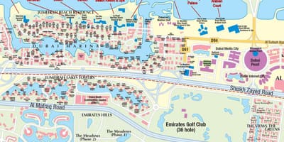 Bản đồ của Dubai Dubai