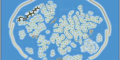 Bản đồ thế giới đảo Dubai