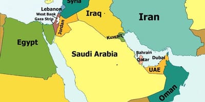 Dubai bản đồ của trung đông
