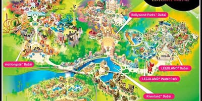 Dubai công viên và khu nghỉ dưỡng trí bản đồ