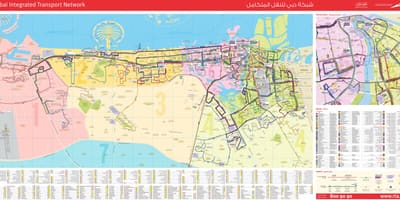 Dubai vận chuyển bản đồ