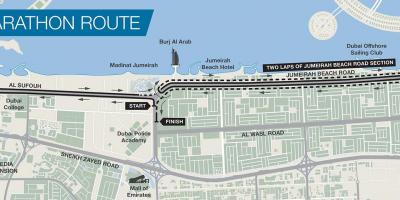 Bản đồ của Dubai marathon
