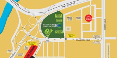 Dubai miễn thuế hoạt động vị trí bản đồ