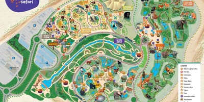 Bản đồ của sở thú Dubai