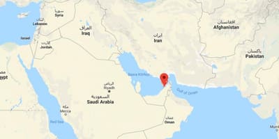 Vị trí của Dubai trên bản đồ thế giới