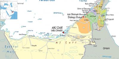 Bản đồ của Dubai vương quốc anh