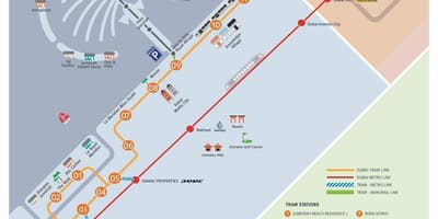 Bản đồ của Dubai trâm