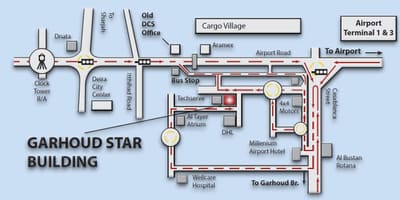 Bản đồ của Garhoud Dubai