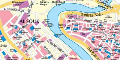 Bản đồ của Dubai