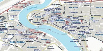Bản đồ của Dubai