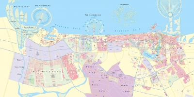 Bản đồ của khu vực Dubai