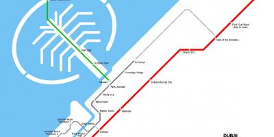 Dubai đường ray xe lửa bản đồ