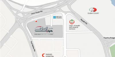Rashid bệnh viện Dubai vị trí bản đồ