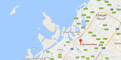 Bản đồ của trường trung tâm Dubai