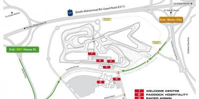 Bản đồ của Dubai motor city